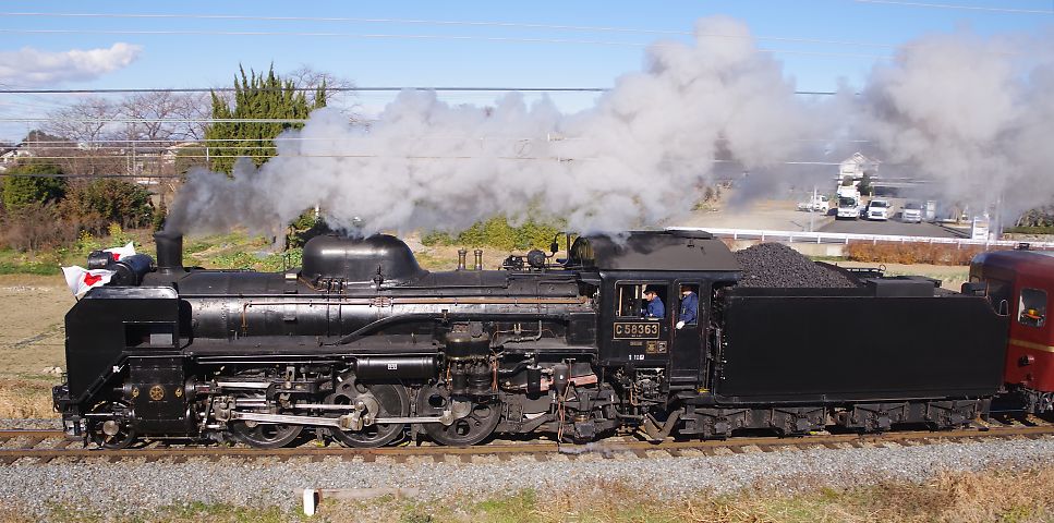 秩父鉄道 蒸気機関車 C58-363 正月特別運行記録